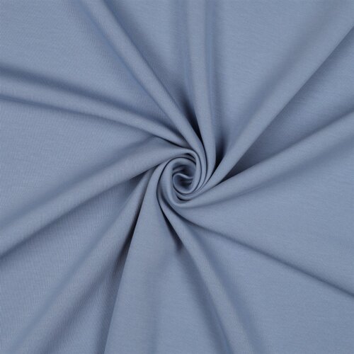 Baumwolljersey Interlock - jeansblau