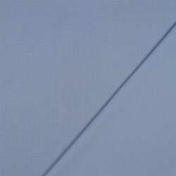 Baumwolljersey Interlock - jeansblau