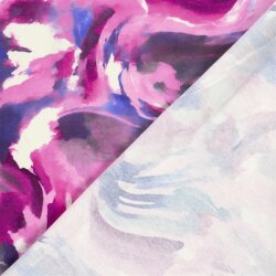 French Terry Digital Farbverlauf - fuchsia