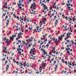 French Terry Digital Tupfenmuster - hellrosa