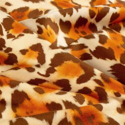 French Terry Digital Leo - pfirsich