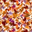 French Terry Digital Blätterkunst - orange