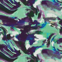 French Terry Digital Farbverlauf - türkis