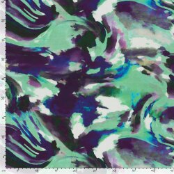 French Terry Digital Farbverlauf - türkis