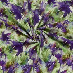 French Terry Digital abstrakte Striche -...