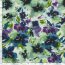 French Terry Digital bunte Blumen - frühlingsgrün