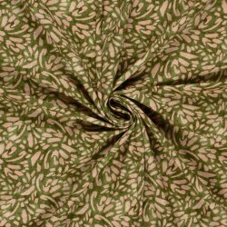 French Terry Digital Kunst - oliv