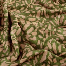 French Terry Digital Kunst - oliv