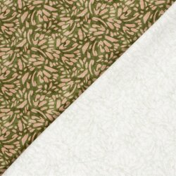 French Terry Digital Kunst - oliv