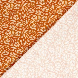 French Terry Digital Kunst - orange