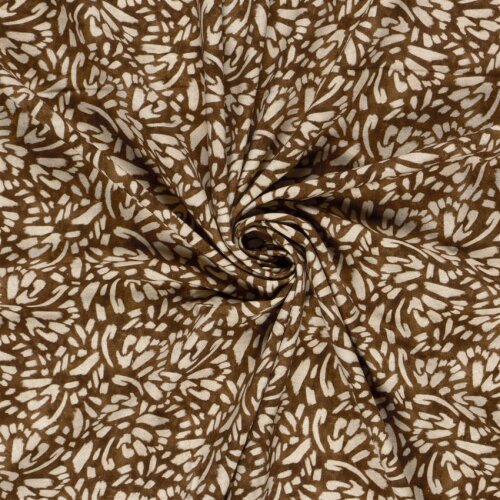 French Terry Digital Kunst - braun