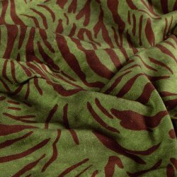 French Terry Digital Tigerstreifen - oliv