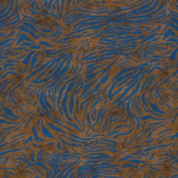 French Terry Digital Tigerstreifen - braun