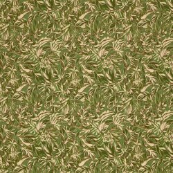 French Terry Digital Blätter - oliv