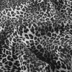 French Terry Digital Leotupfen - creme