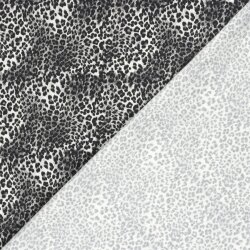 French Terry Digital Leotupfen - creme