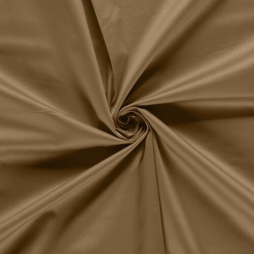 Baumwollsatin - kamelbeige