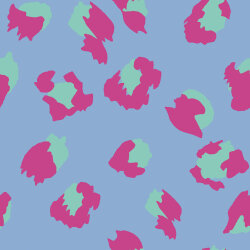 Musselin bunte Leotupefen - eisblau