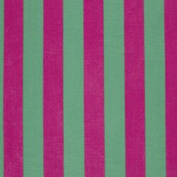 Musselin breite Streifen - pink/grün