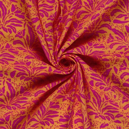 Musselin Pflanzen - lachs/pink