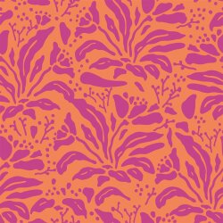 Musselin Pflanzen - lachs/pink