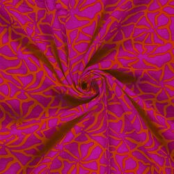 Musselin Blütenformen - koralle/pink