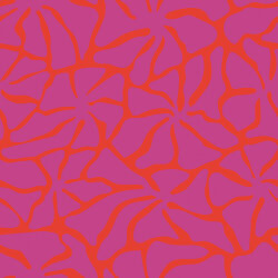 Musselin Blütenformen - koralle/pink