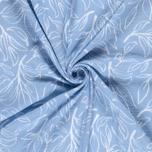 Musselin Zweige - eisblau