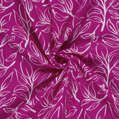 Musselin Zweige - dunkelpink