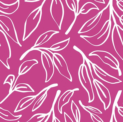 Musselin Zweige - dunkelpink