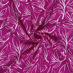 Musselin Zweige - dunkelpink