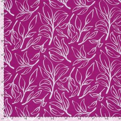 Musselin Zweige - dunkelpink