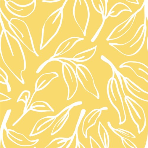 Musselin Zweige - gelb