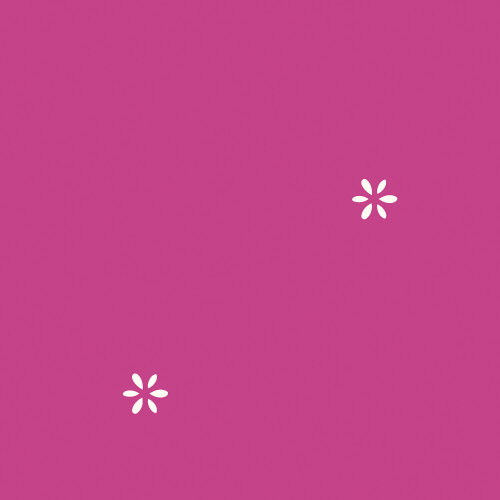 Musselin Bestickte Blümchen - pink