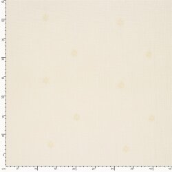 Musselin Bestickte Blümchen - creme