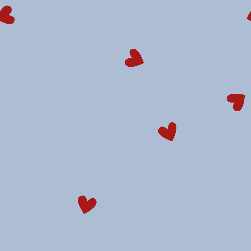 Musselin Bestickte Herzen - hellblau