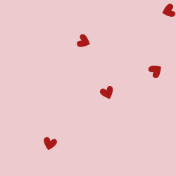 Musselin Bestickte Herzen - softrosa