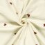 Musselin Bestickte Herzen - creme