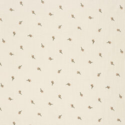 Musselin Bestickte Blütenzweig - creme