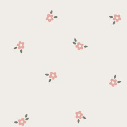 Musselin Bestickte kleine Blüte - creme