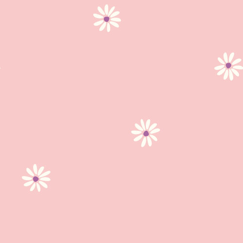 Musselin Bestickte Gänseblümchen - softrosa