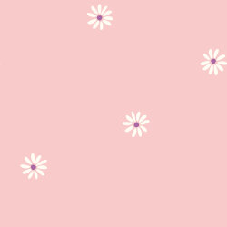 Musselin Bestickte Gänseblümchen - softrosa