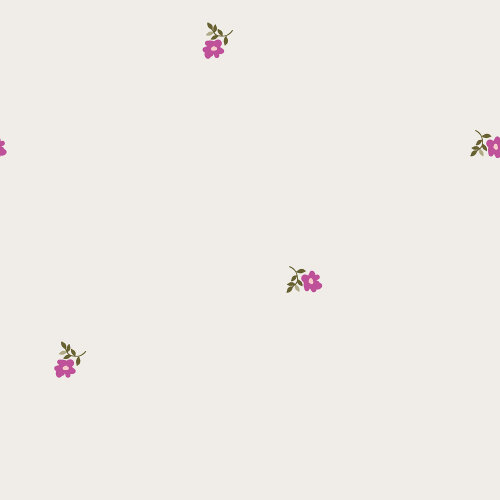 Musselin Bestickte kleine Blume - creme