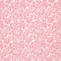 Musselin Blumenzauber - creme/hellink