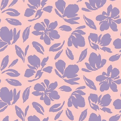 Musselin Blumenwind - softrosa