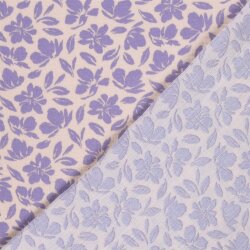 Musselin Blumenwind - softrosa