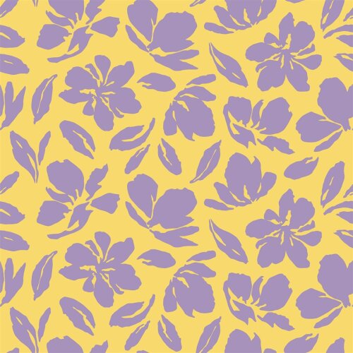 Musselin Blumenwind - gelb