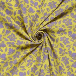 Musselin Blumenwind - gelb