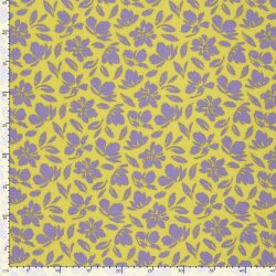 Musselin Blumenwind - gelb