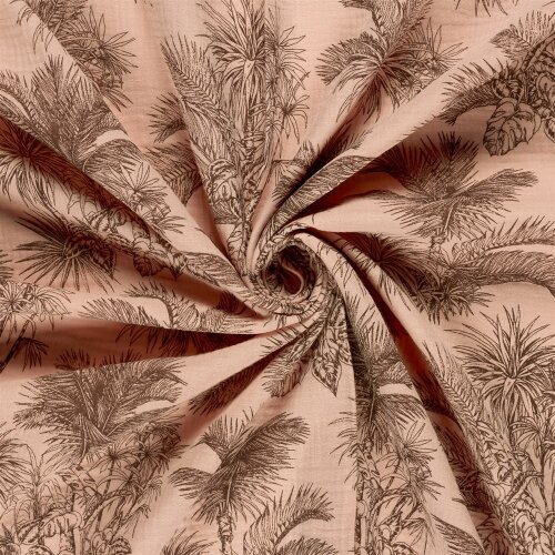 Musselin Palmen - rosa